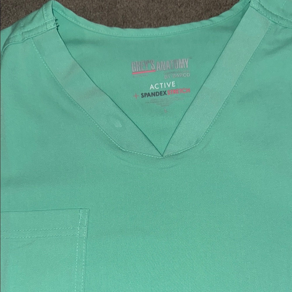 Grey's Anatomy Teal jogger scrub set